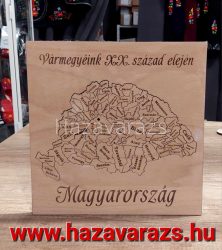 NAGY-MAGYARORSZÁG PUZZLE  "VÁRMEGYÉINK A XX. SZÁZAD ELEJÉN" 26x26 cm