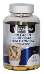 DAMONA KOLLAGÉN / KURKUMA / HIALURONSAV C VITAMINNAL AZ IZÜLETEKÉRT