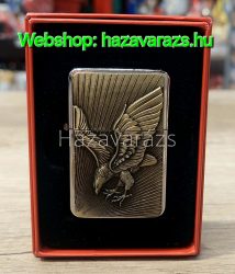 ARANY SZÍNŰ FÉM ÖNGYÚJTÓ SAS MINTÁVAL DÍSZDOBOZBAN