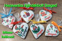 MINI SZÍV MÉZESKALÁCS SZEGED FELIRATTAL 1 DB Kb. 5 CM