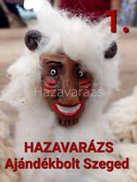 BUSÓ KERÁMIA FIGURA BÁRÁNYSZŐRREL NAGY