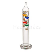   GALILEO GALILEI HŐMÉRŐ 18 CM 4 db SZÍNES ÜVEGGÖMBÖKKEL