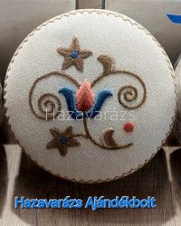 HÓDMEZŐVÁSÁRHELYI KEREK HÍMZETT DOBOZ TÖBB MÉRETBEN SIMA vagy SZEGED FELIRATTAL