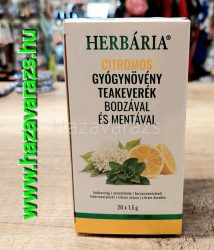 CITROMOS GYÓGYNÖVÉNY TEAKEVERÉK IMMUNERŐSÍTŐ BODZÁVAL ÉS FRISSÍTŐ MENTÁVAL 30G CITROMOS GYÓGYNÖVÉNY TEAKEVERÉK IMMUNERŐSÍTŐ BODZÁVAL ÉS FRISSÍTŐ MENTÁVAL 30G