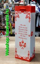 HÁZI ÁLDÁS BOROS DÍSZTASAK PIROS