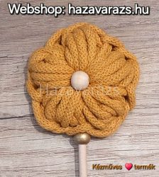 HORGOLT BUBI VIRÁG OKKERSÁRGA 7 x35 CM