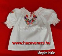 MATYÓ KÉZZEL HÍMZETT GYEREKBLÚZ 0,5-11 ÉVES KORIG