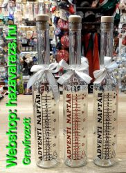 ADVENTI PÁLINKÁS ÜVEG 0,5L GRAVÍROZOTT