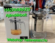 TEÁSKANNA FÉM SZŰRŐVEL 350ml 1 - 2 SZEMÉLYES