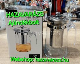 TEÁSKANNA FÉM SZŰRŐVEL 350ml 1 - 2 SZEMÉLYES
