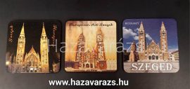 FESTMÉNYES SZEGEDI DÓM POHÁRALÁTÉT 10*10 CM 1 DB