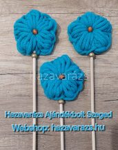 HORGOLT BUBI VIRÁG KÖZÉPKÉK 7 x35 CM