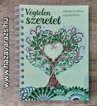 VÉGTELEN SZERETET INSPIRÁCIÓS SPIRÁLOS NOTESZ