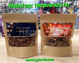"NAGYMAMA SÜTIJE" EHETŐ GYÜMÖLCSTEA 80 g KARÁCSONYI CSOMAGOLÁSBAN TÖBBFÉLE