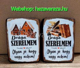 DRÁGA SZERELMEM, OLYAN JÓ, HOGY VAGY NEKEM *** KICSI FALITÁBLA  TÖBBFÉLA MINTÁVAL