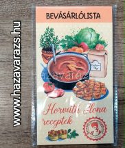   MÁGNESES BEVÁSÁRLÓ LISTA HORVÁTH ILONA RECEPTEKKEL HALÁSZLEVES
