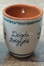   DÖGÖS BÖGYÖS! KÉZZEL FESTETT NYAKBA AKASZTÓS VAGY SIMA PÁLINKÁSPOHÁR SZÍNES NÉPI MINTÁS