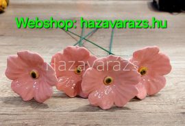 RÓZSASZÍN SZÍNŰ KERÁMIA VIRÁG 1DB RÓZSASZÍN SZÍNŰ KERÁMIA VIRÁG 1DB