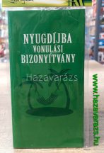 NYUGDÍJBA VONULÁSI BIZONYÍTVÁNY