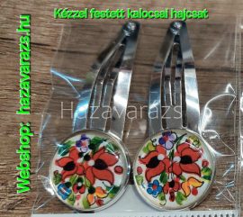 KALOCSAI HAJCSAT 2 DB-OS KÉZZEL FESTETT
