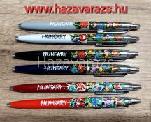   KÉZZEL FESTETT KALOCSAI MINTÁS GOLYÓSTOLL HUNGARY FELIRATTAL 1 DB