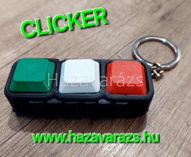 CLICKER NEMZETI SZÍNŰ KULCSTARTÓ HUN-HUN FELIRATTAL