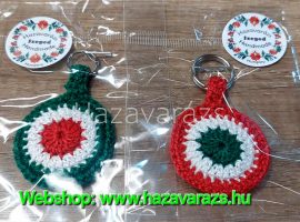 HORGOLT NEMZETI SZÍNŰ KULCSTARTÓ KEREK HORGOLT NEMZETI SZÍNŰ KULCSTARTÓ KEREK