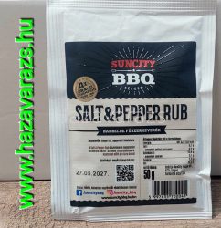 SALT & PEPPER RUB BBQ FŰSZERKEVERÉK 50 G