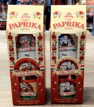   CSÍPŐS HUSZÁR VAGY ÉDES PIROS 50 G PAPRIKA ŐRLEMYÉNY + 210 G PAPRIKAKRÉM KALOCSAI PAPÍR DÍSZDOBOZBAN