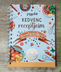 KEDVENC RECEPTJEIM  RECEPTGYŰJTŐ NOTESZ HORVÁTH ILONA RECEPTEKKEL KIEGÉSZÍTVE SPIRÁLOS
