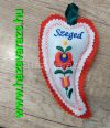 HÍMZETT TŰPÁRNA SZÍV 14 CM SZEGED