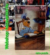 RETRO MAGYAR 48 DB-OS PUZZLE AZ ERDŐ KAPITÁNYA KUTYÁS