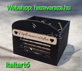 AJÁNDÉK- VAGY ITALTARTÓ FADOBOZ DIPLOMAOSZTÓDRA VAGY BALLAGÁSODRA AJÁNDÉK- VAGY ITALTARTÓ FADOBOZ DIPLOMAOSZTÓDRA VAGY BALLAGÁSODRA