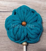 HORGOLT BUBI VIRÁG SÖTÉT TÜRKÍZ-ZÖLD 7 x35 CM