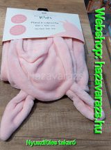   NYUSZIFÜLES KAPUCNIS PLÜSS BABY TAKARÓ 100x100 CM RÓZSASZÍN