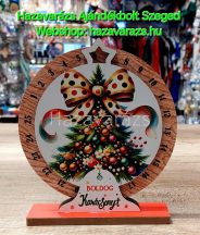 ADVENTI VISSZASZÁMLÁLÓ ASZTALI DEKORÁCIÓ KARÁCSONYFÁS