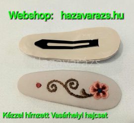 VÁSÁRHELYI KÉZZEL HÍMZETT HAJCSAT 1 DB