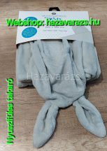 NYUSZIFÜLES KAPUCNIS PLÜSS BABY TAKARÓ 100x100 CM SZÜRKE