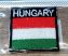 MAGYAR ZÁSZLÓ FELÜL HUNGARY FELIRATTAL KICSI TEXTIL EMBLÉMA  3,5 x 3 CM  VASALHATÓS