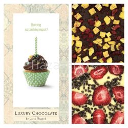 BOLDOG SZÜLETÉSNAPOT LUXORY CHOCOLATE BY LATIN NEGYED 2*65 g 