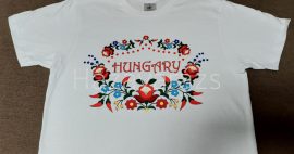 NÉPI MINTÁS HUNGARY FELIRATOS POLÓ