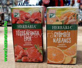 TÖZEGÁFONYA-EPER *VAGY* GYÖMBÉR-NARANCS ÍZESÍTÉSŰ GYÜMÖLCSTEA 40G