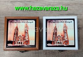 FESTMÉNYES SZEGEDI DÓM KICSI ÉKSZERTARTÓ DOBOZ 12x12 CM FESTMÉNYES SZEGEDI DÓM KICSI ÉKSZERTARTÓ DOBOZ 12x12 CM