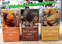   TÉLI VARÁZS TEÁK TÖBBFÉLE: NARANCS-FAHÉJ * RUMOS MEGGY * GYÖMBÉR-CITROM-MÉZ 30G