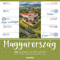MAGYARORSZÁG CSALÁDI TERVEZŐ MÁGNESES FALINAPTÁR 2026