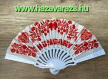 LEGYEZŐ PIROS-FEHÉR HUNGARY FELIRATTAL