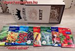 PARASZTKERT: VIRÁGMAGOK, FŰSZERMAGOK, CSÍRÁZTATÁS, KERTÉSZKEDÉS, MADÁRETETŐK, ÖNTÖTTVAS TERMÉKEK